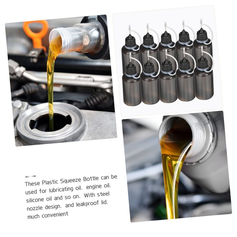 FOMIYES Fine Tip Squeeze Bottles 10pcs for Glue Paint Oil