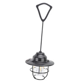 Camping Laterne mit Retro-Design, tragbare LED Camping Laterne Wasserdicht Nachtlicht, Kiefernzapfen Form Outdoor Lantern für Wandern Abenteuer (Black)