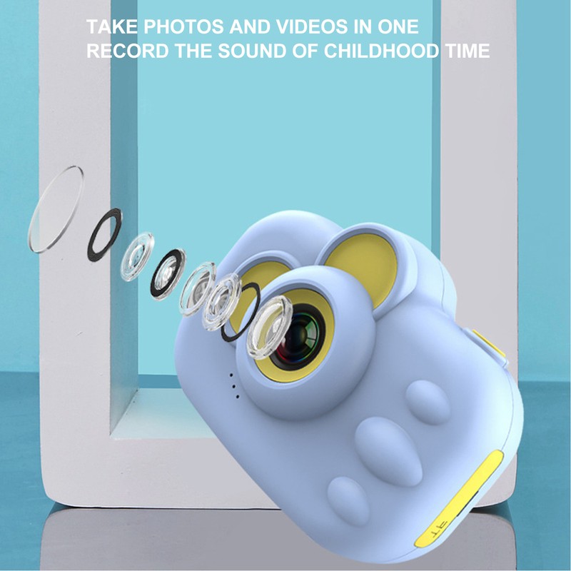 Kids Camera 12MP Dual Front Rear Lens 1080P Children Digital