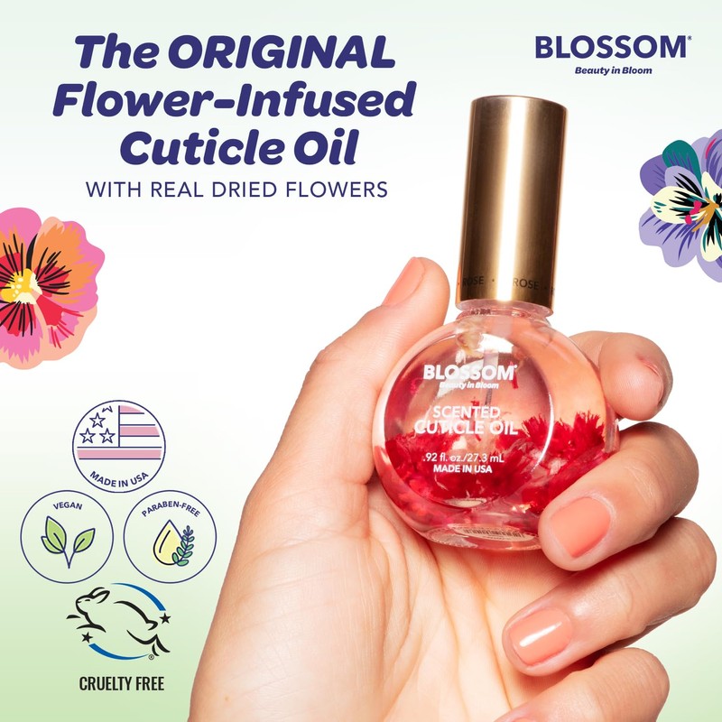 Blossom Blossom + Blue Cross Hydrating, Moisturizing, Strenthening Cuticle Oil