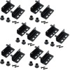 LJZP 12 Sets Pivot Hinges with Bushing Concealed Shaft Cabinet