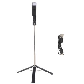 Selfie Stick 360 Degrees Rotated LED Fill Light 3 Levels Brightness Adjustment Wireless Remote Control Selfie Stick