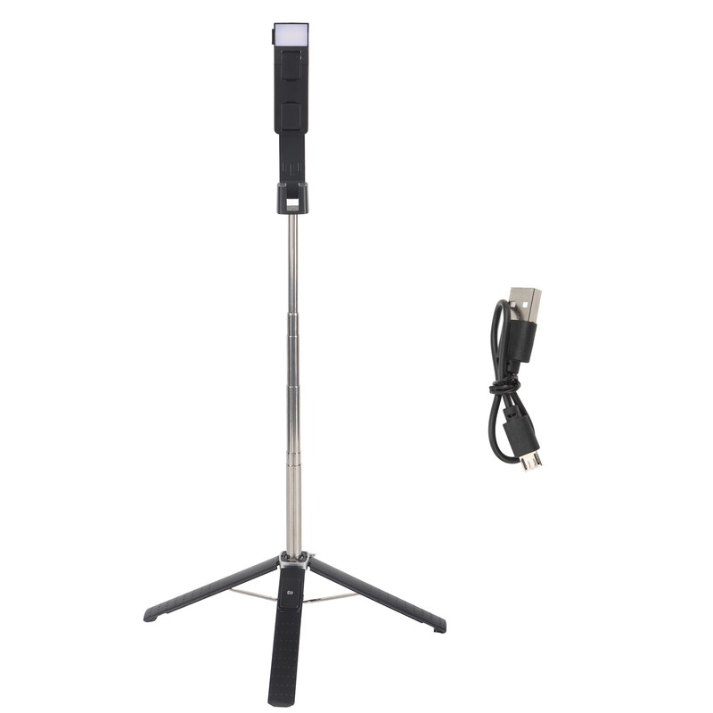 Selfie Stick 360 Degrees Rotated LED Fill Light 3 Levels