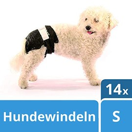 SwissPet Disposable Dog Nappies for Puppies, Male and Female Dogs, Small - Pack of 14