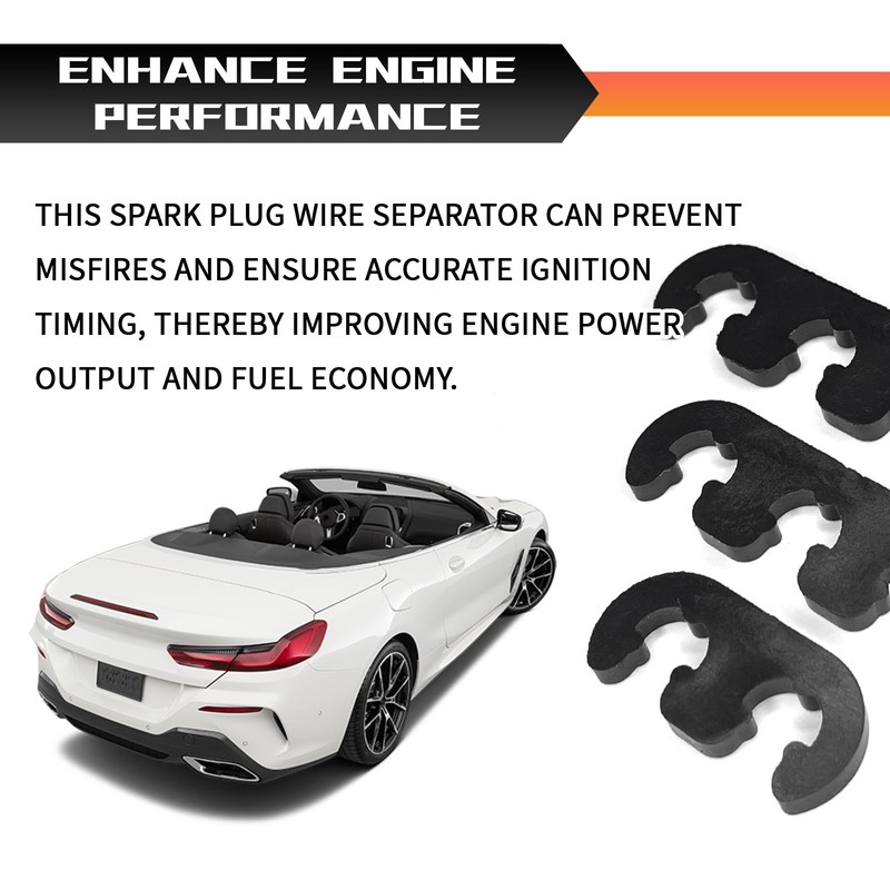 QKYS 6PCS Spark Plug Wire Separator Set, 7mm 8mm 8.5mm