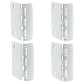 PHITUODA 4 Pack Flip Action Door Lock, Flip Door Lock Flip Latch Lock, Reversible Privacy Door Locks with Anti Lockout Screw, Door Hardware for Interior Swing-in Doors, Matte White