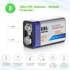 EBL 10x EBL 280mAh 9 Volt 9V 6F22 Ni-MH Nickel