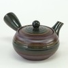 Maruyoshi Pottery Flat Teapot, No. 1.5, Oribe Roll (Bottom Net)