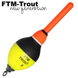 FTM Trout Slider Fishing Float for Trout & Sturgeon Fishing, Glow Stick Float, Trout Float, Float for Sturgeon, Trout Swimmer, Load Capacity: 5 g