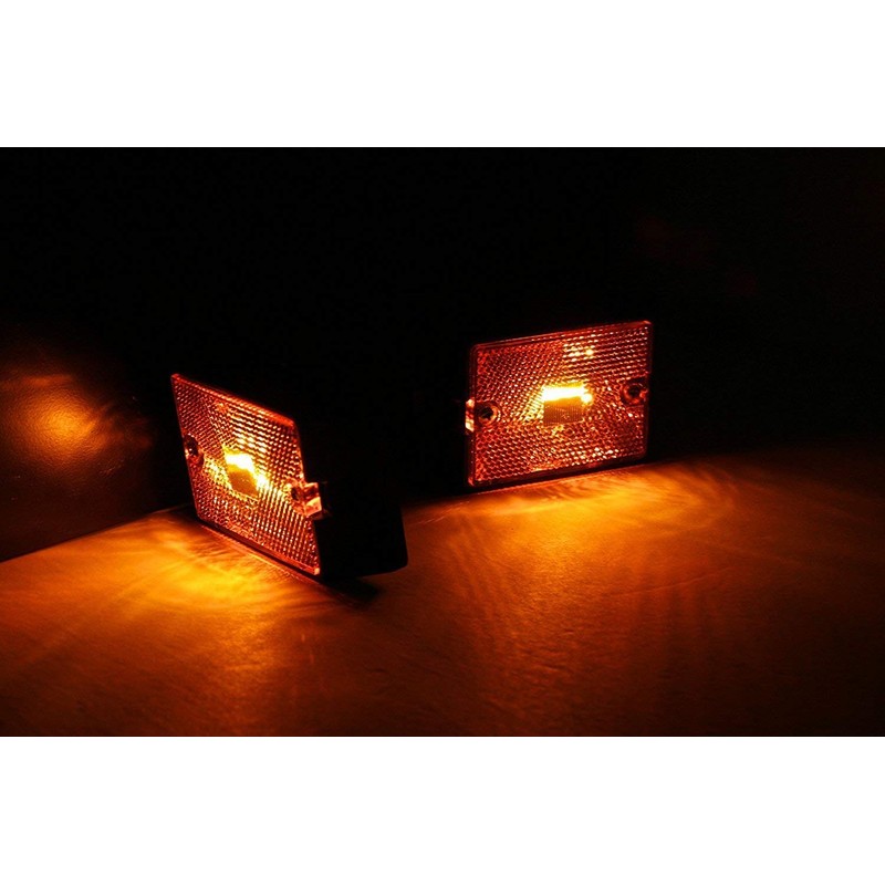 MAXXHAUL 80745 Side Marker LED Amber Light - 2 Pack