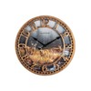 WANGIRO Round Wall Clock Farmhouse Plastic Deer Clock Battery Operated
