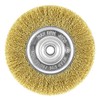 EAB Tool 2160447 6" Brass Coarse Wire Wheel Wire Brush