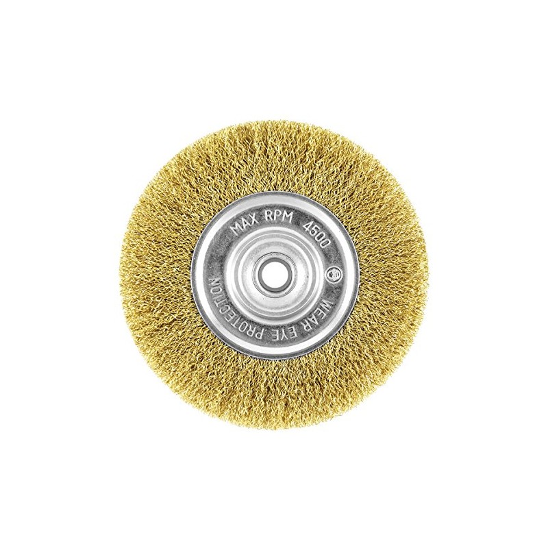 EAB Tool 2160447 6" Brass Coarse Wire Wheel Wire Brush