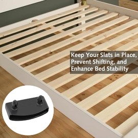 DILUSILK 12 PCS Plastic Bed Slat Holders,Bed Slat Cap Kits,Bed Frame Parts,Easy Installation, Suitable for Wooden Slats, Single & Double Size Beds