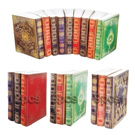 BLMHTWO 30 Pieces Dolls House Books Miniature Books for Dolls House Dolls House Miniatures 1/12 Scale Writable Page-Turnable Reusable Minature Books for Dolls Bedroom Study Room(Multi-Colored)