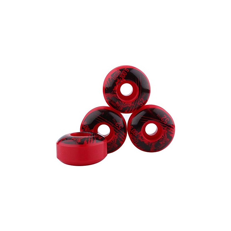 Longboard Skateboard Wheels, 52 mm x 30 mm, Pack of