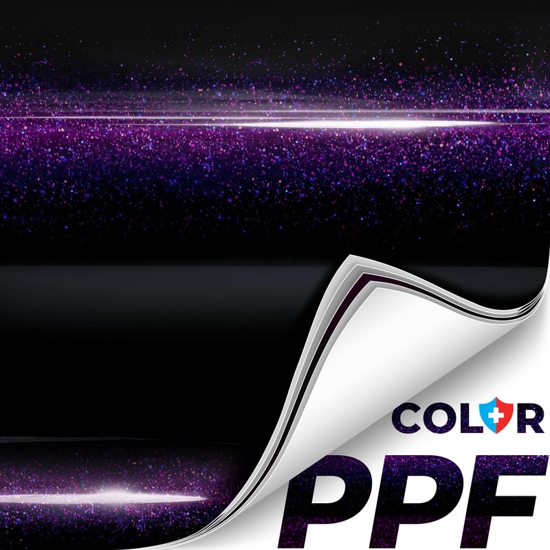 ColorFusion PPF by VViViD, Gloss Cosmic Purple Dry Apply PPF