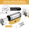 Upgraded Door Mortise Jig for Wooden Doors, Dual-Rail Micro-Adj