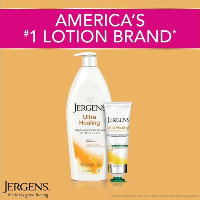 Jergens Ultra Healing Lotion 32oz Hand & Body Moisturizer Dry