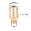 sourcing map Brass Metric Barb Connector Hose Nozzle 8mm x