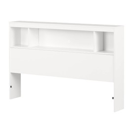 South Shore Fusion Bookcase Headboard Pure White, Contemporary