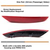 iJDMTOY OE-Spec Red Lens Rear Bumper Reflector Replacements Compatible With