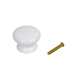 10PCS Drawer Knob Pull Handle White Wooden Cabinet Knobs for Home Office Kitchen Cupboard Dresser DIY