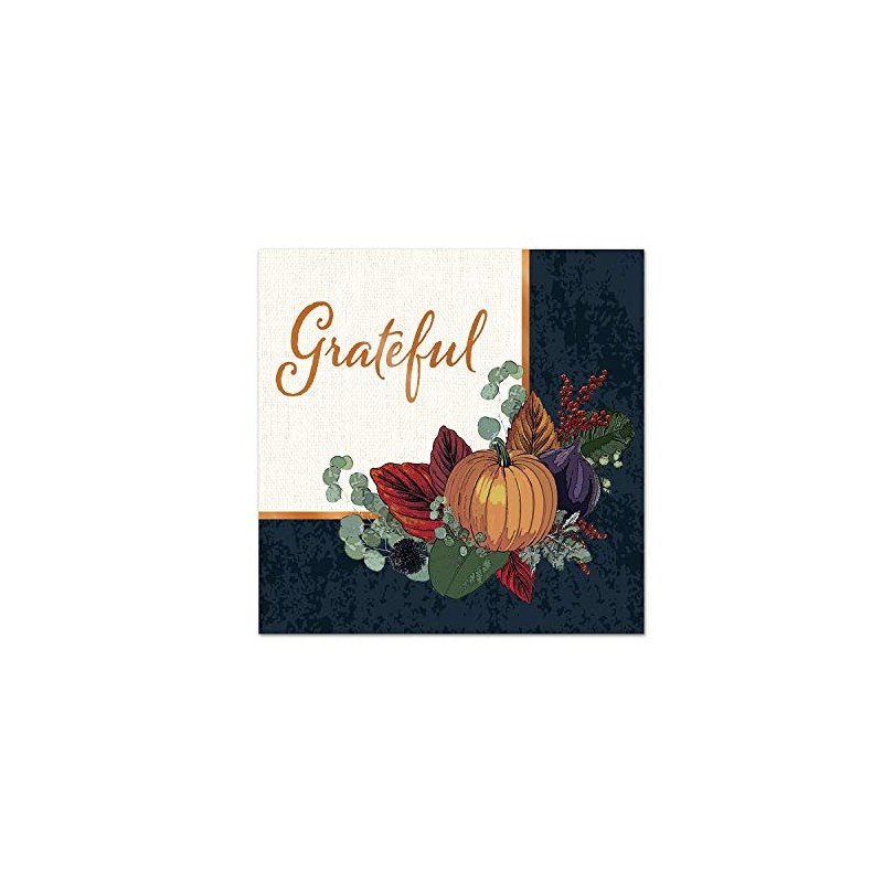 Fall Thanksgiving Beverage Napkins Pack of 2
