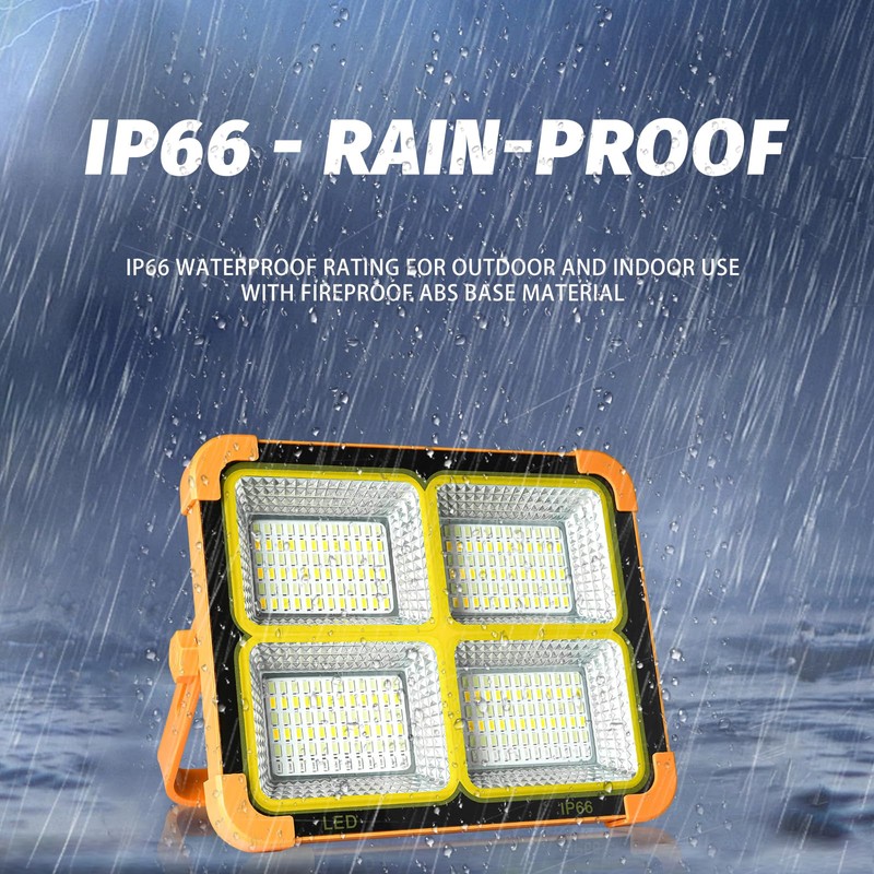 100w Solar Panel LED Flood Light Portable Outdoor LED Reflector