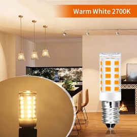 AmmToo E14 LED Warmweiss Birne, 2700K LED Lampe, Glhbirne E14 3W ersetzt 30W Halogenlampen, Kein Flackern Khlschranklampe Nicht Dimmbar, Led Mais Birne fr Dunstabzugshaube Wandlampen (3 Stck Warmwei?)