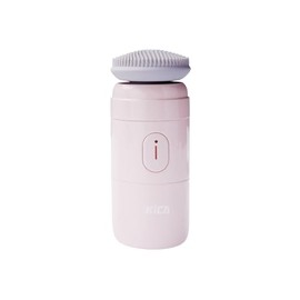 KiCA PureClear Facial Cleansing Brush with Wireless Charging Dock and 2 Cleanser Heads (Pale Pink)