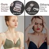 GUKOY Clear Bra Strap Invisible Adjustable Shoulder Strap, 4 Pairs
