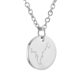 AFSTALR Sternzeichen Kette Fische Silber für Damen Horoskop Kette Mutter Tochter Freunde Geburtstagsgeschenk