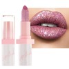 High Impact Pink Lipstick, Long Lasting Metallic Shimmer Lip Makeup