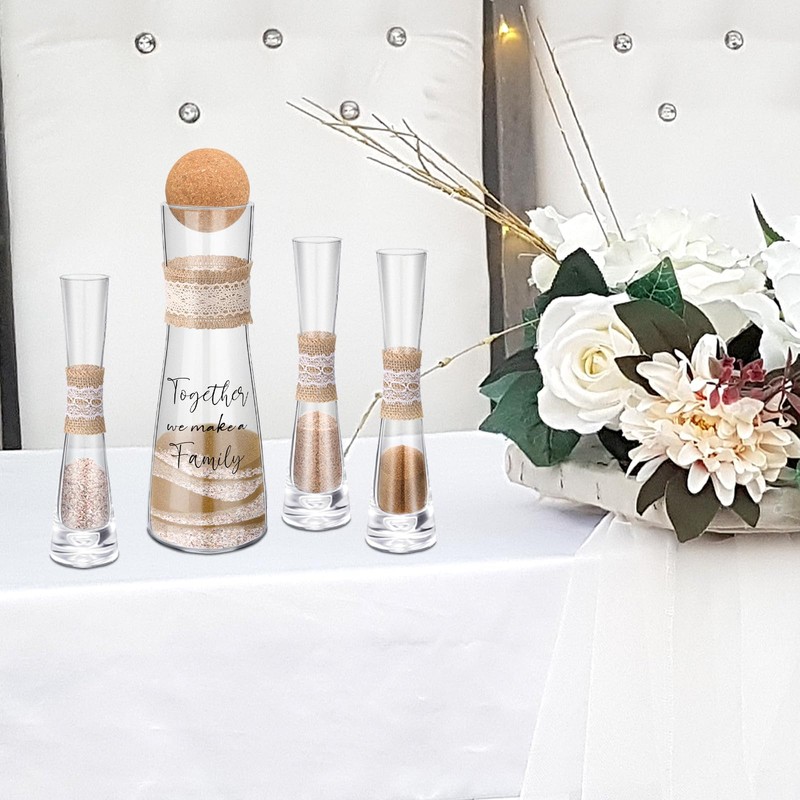 Irenare Unity Sand for Wedding Ceremony Set Include Ceremony Vase,