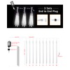Flacchi White 10 Tube 240 LED Raindrop Meteor Shower Icicle