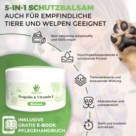 Golden Pets Paw Balm for Dogs and Cats - Softer Paws and All-Round Protection - 100% Natural - Paw Ointment, Paw Care, Paw Protection - Nose Balm with Propolis & Vitamin E