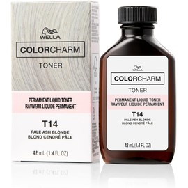 Wella Color Charm Permanent Liquid Hair Toner T-14, Silver Lady, 1.42 Fl. Oz.