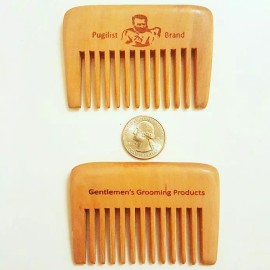 Pugilist Brand The Gentleman's Compact Wooden Beard Comb by Pugilist Brand