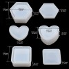 Molde De Resina Para Caja, Joyería, Corazón Hexagonal