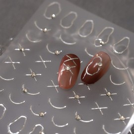 French Tip Nail Art Stickers Decals Self-Adhesive Glitter Line Nail Supplies Nail Art Design French Manicure Nail Art Stickers for Nail Art Decoration +Sticker Tweezers