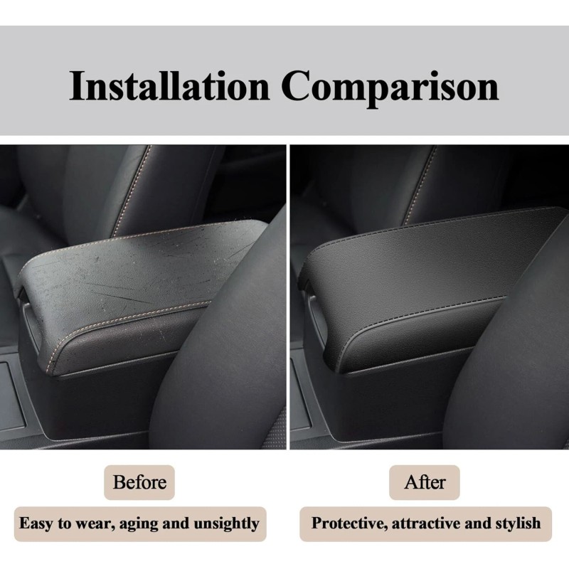 MIT Faux Leather For 2012-2017 Toyota Camry Car Center Console