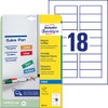 Avery Zweckform J8871Â Printable Magnetic Sheets (90Â Labels 78Â x 28Â mm Special Coating) 5Â White