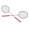 Badminton Racket Lightweight Portable Iron Alloy Frame Double Badminton Racquets