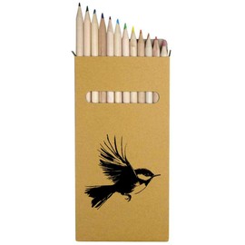 Azeeda 12 x 'Eurasian Wren Bird' Long 178mm Coloured Pencils/Pencil Set (PE00073763)