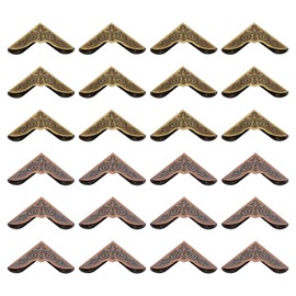 PATIKIL 30 mm Metal Book Corners, Pack of 100 Photo Corners Book Corners Protection Retro Metal for Crafts Scrapbook Photo Album Book Binding Bronze Tone
