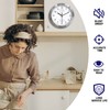 HITO 10 Inch Silent Wall Clock Battery Operated Non Ticking
