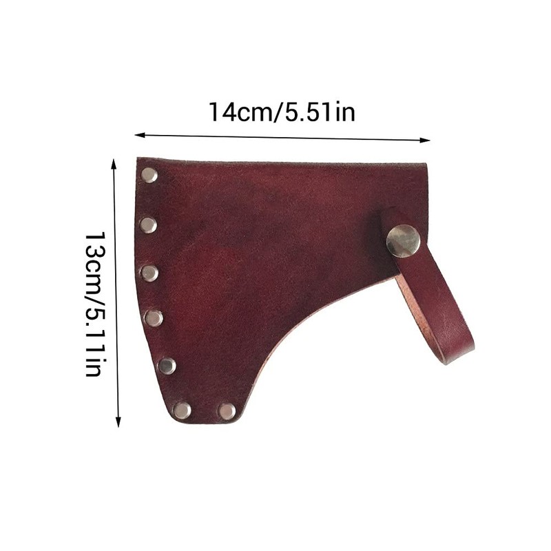 MEROURII Axe Head Holster,Axe Blade Cover ​Leather Adjustable Hatchet Protectors