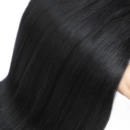 ATRAENTE Braiding Hair Pre Stretched,18 Inch 8 Packs Ombre Braiding Hair for Boho Box Braids Yaki Texture Hot Water Setting Soft And Light