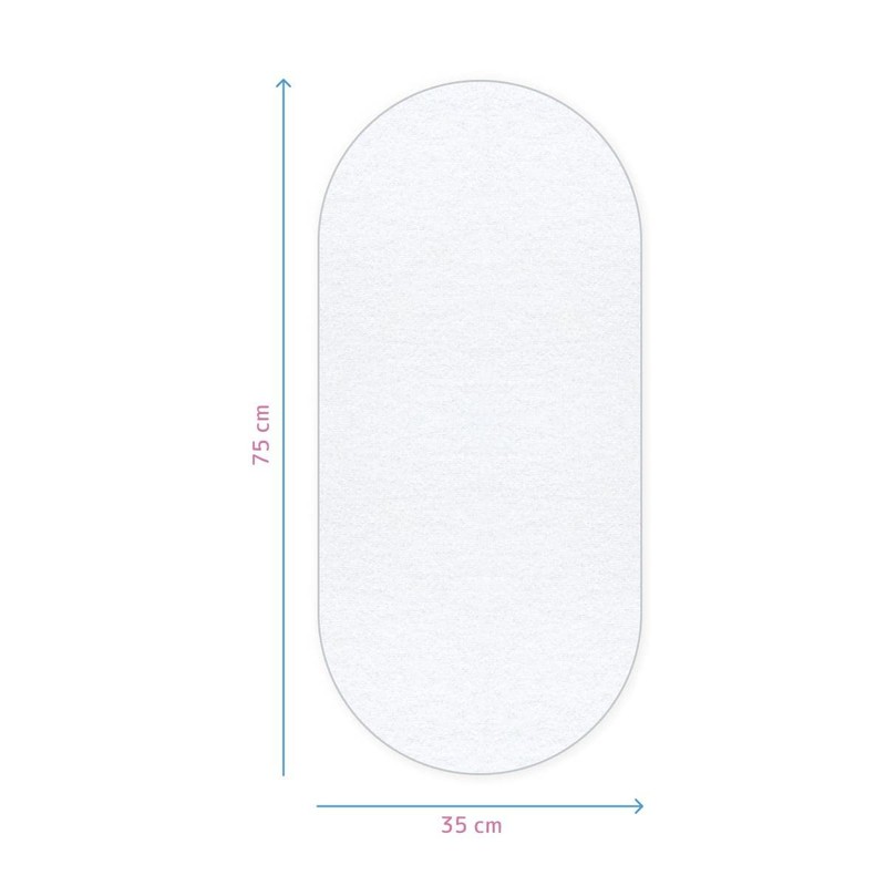Set of 2 Waterproof Mattress Protector Sheets/Covers Fits 83x50 cm